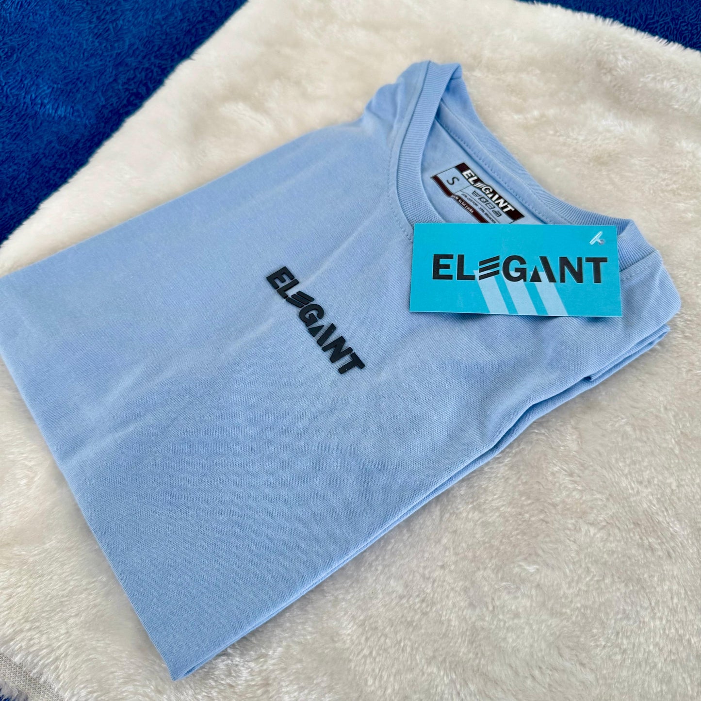 Minimal Unisex Tee – Baby Blue