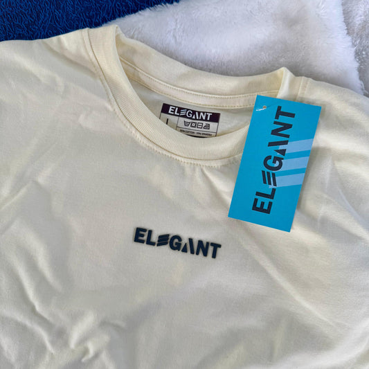 Minimal Unisex Tee – Cream White